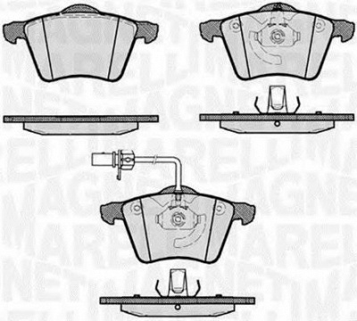 MAGNETI MARELLI 363916060262 -  Комплект тормозных колодок, дисковый тормоз